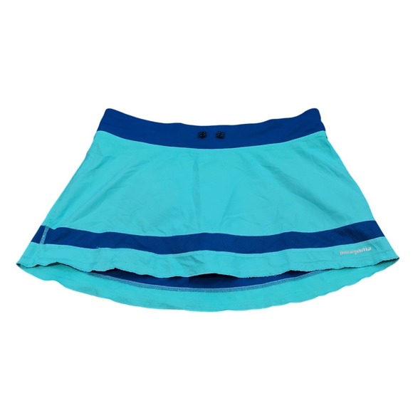Patagonia Pants - Patagonia Skort Womens M Turquoise Blue Running Athletic Skirt 23110